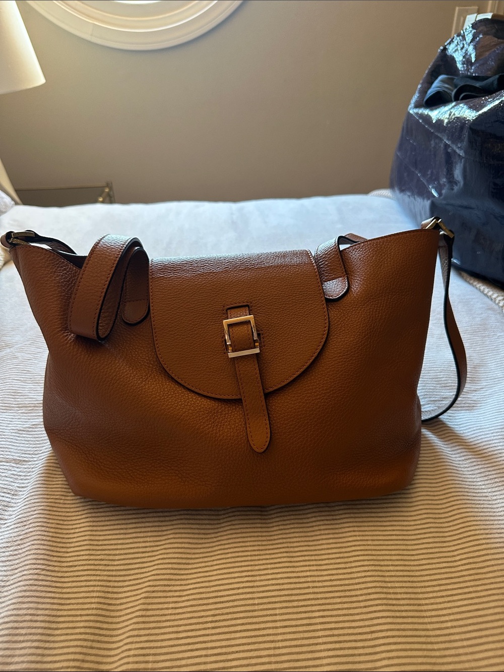 Meli Melo Thela Medium Brown Leather Bag